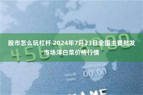 股市怎么玩杠杆 2024年7月23日全国主要批发市场洋白菜价格行情