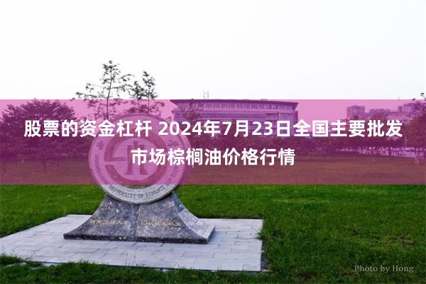 股票的资金杠杆 2024年7月23日全国主要批发市场棕榈油价格行情