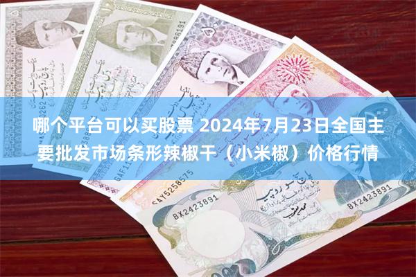 哪个平台可以买股票 2024年7月23日全国主要批发市场条形辣椒干（小米椒）价格行情