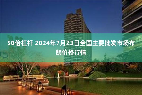 50倍杠杆 2024年7月23日全国主要批发市场布朗价格行情