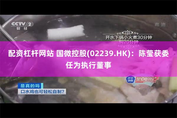 配资杠杆网站 国微控股(02239.HK)：陈莹获委任为执行董事