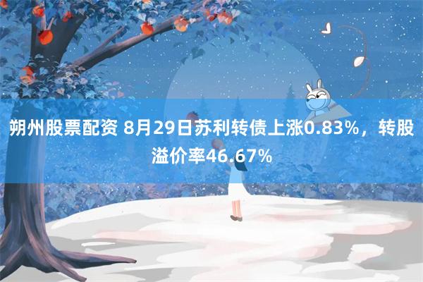 朔州股票配资 8月29日苏利转债上涨0.83%，转股溢价率46.67%