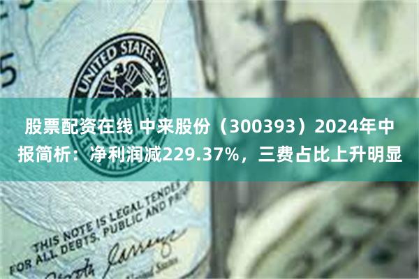 股票配资在线 中来股份（300393）2024年中报简析：净利润减229.37%，三费占比上升明显