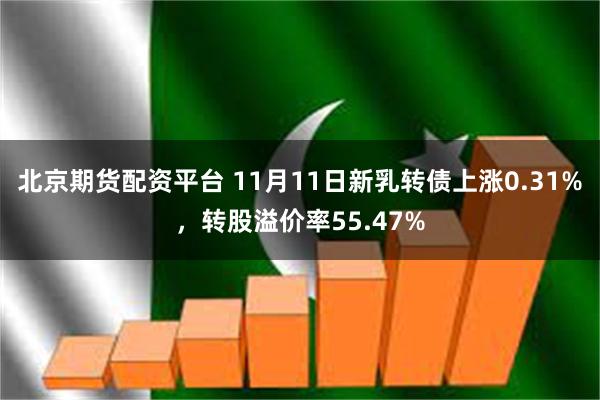 北京期货配资平台 11月11日新乳转债上涨0.31%，转股溢价率55.47%