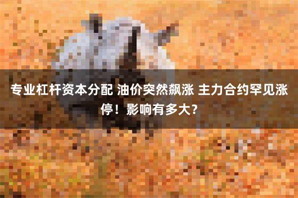 专业杠杆资本分配 油价突然飙涨 主力合约罕见涨停！影响有多大？