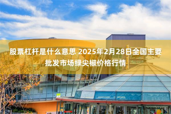 股票杠杆是什么意思 2025年2月28日全国主要批发市场绿尖椒价格行情